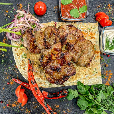 Шашлык из cвинoй шеи в Хочу мясо по цене 620 ₽