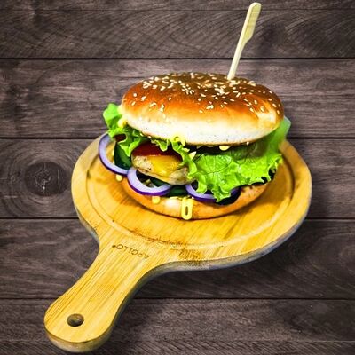 Бургер Сырный говяжий в PIZZA LAB по цене 410 ₽