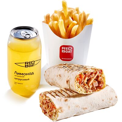 Комбо №1 в Red boat Shawarma по цене 749 ₽
