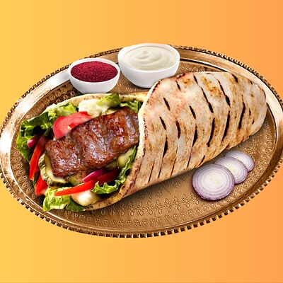 Люля-кебаб из говядины в пите в ПАНДА БУРГЕР по цене 549 ₽