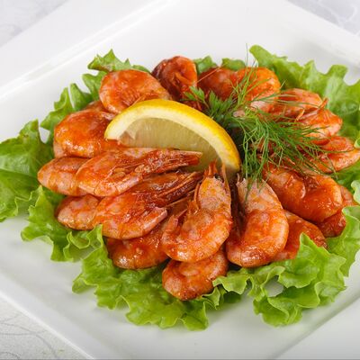 Креветки жареные в Мансарда по цене 1100 ₽