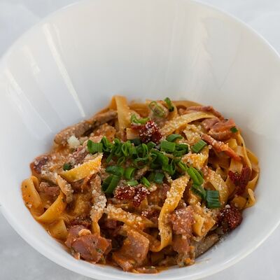 Паста Альла Маиале Кон Лардо со свининой и беконом в Хочу Пасту по цене 600 ₽