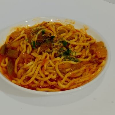 Жареный лагман в Кафе халяль сочный шашлык по цене 500 ₽