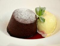 Шоколадный фондан в Чентуриппе