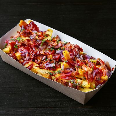  Галактический картофель фри с лососем спайси в Мидийная личность по цене 555 ₽