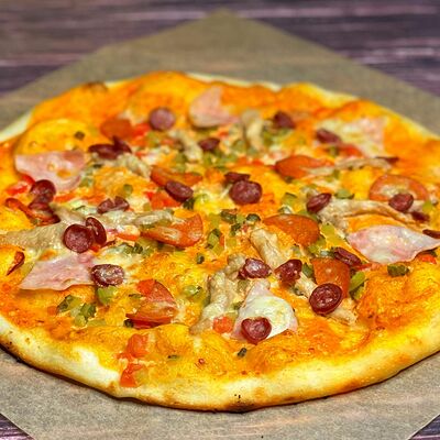 Пицца Мясная в Хочу-Могу по цене 440 ₽