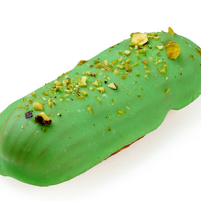 Эклер с фисташковым кремом в зеленой глазури в Кофеин по цене 180