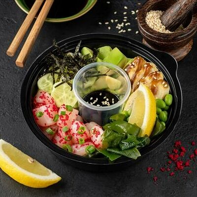 Поке Хотатэ с гребешком в СушиСтор по цене 616