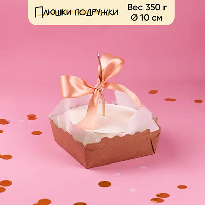 Бенто-торт Простота со свечой 350 г в Плюшки подружки по цене 1500 ₽