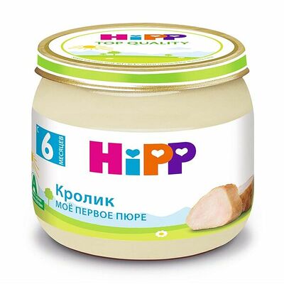 Пюре Кролик с 6 месяцев Hipp в Азбука Вкуса Экспресс Меню по цене 169 ₽