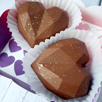 Шоколадное пирожное картошка в форме сердца мини №2 в Премиум торт по цене 600 ₽