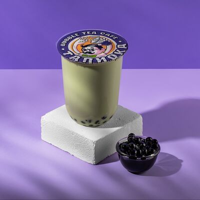 Бабл молоко Фисташка с тапиокойв Тапиока bubble tea cafe по цене 449 ₽