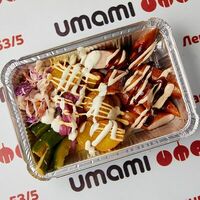 Колбаски с бейби картофелем в Umami