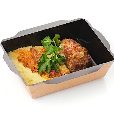 Котлета мясная с пюре в Александр по цене 385 ₽