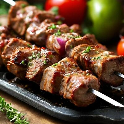 Шашлык из свинины в Уголок вкуса №1 по цене 750 ₽
