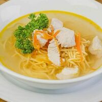 Куриный суп с домашней лапшой / Chicken soup with homemade noodles в Однажды в Грузии