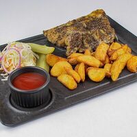 Ребра свиные запеченные (острые) в Hungry Wolf Bar