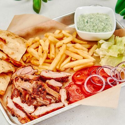 Донер открытый с курицей в Gyros Grill по цене 419 ₽