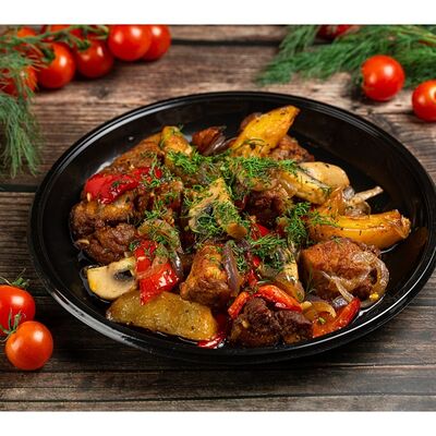  Жареный картофель со свининой в The Мясо по цене 589 ₽