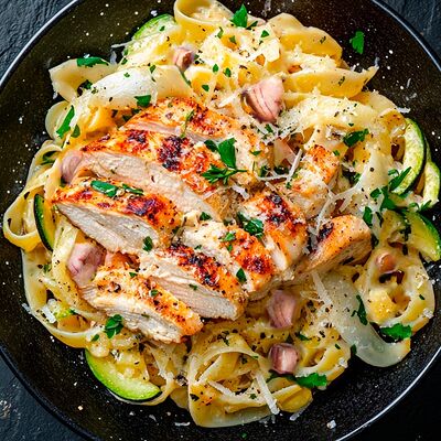 Паста с куриным филе и овощами в Суши мастер по цене 709 ₽