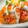 Фирменный ролл с крабом и лососем в Dodici seafood по цене 1280