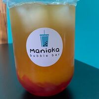 Бабл Ти Маракуйя & клубника в Manioka bubble tea bar