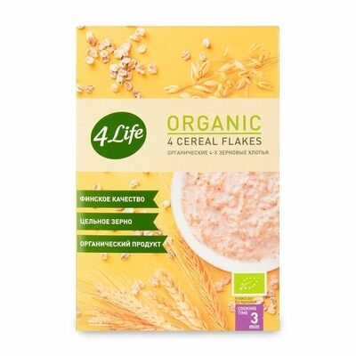 Хлопья 4 вида зерновых органик 4Life Финляндия в Азбука Вкуса Экспресс Меню по цене 138 ₽