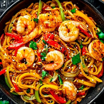 Вок с креветками в Суши мастер по цене 639 ₽