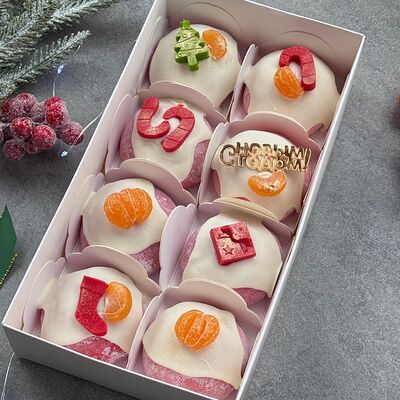 Премиум упаковка Моти (8 шт.) новогодниев Тортелло мотиЛаб по цене 2690 ₽