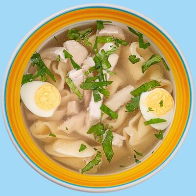 Куриный бульон с клецками в Кавказ по цене 230 ₽