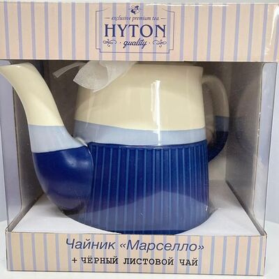 Чайник Марселло и черный листовой чай в Лакомка по цене 1900