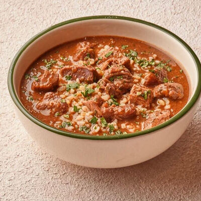 Харчо в Хачапури выпечка и вино по цене 460 ₽