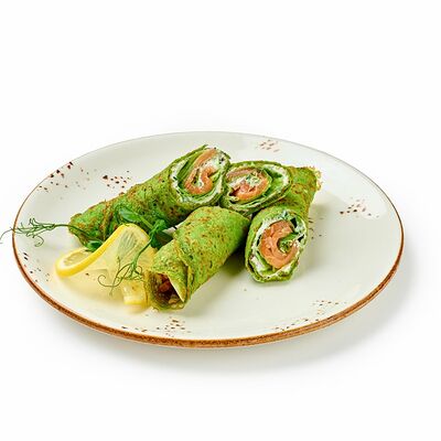 Блинчики с лососем в Кофеин по цене 610