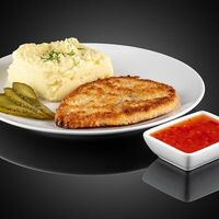 Куриная отбивная с пюрев MacSushki