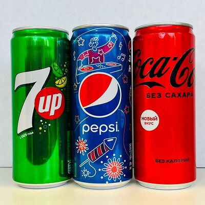 Pepsi, Coca-Cola, 7Up в Pizza & Snacks по цене 100 ₽