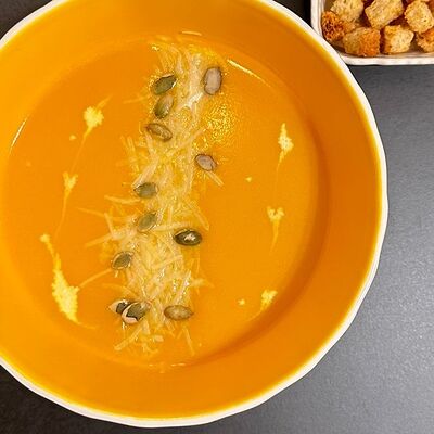 Тыквенный крем-суп в Лепила мама по цене 370 ₽