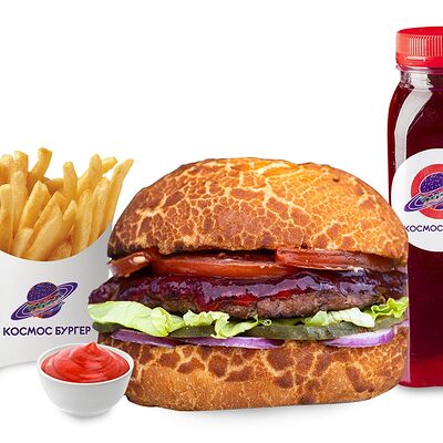 Космос комбо в Космос бургер по цене 960 ₽