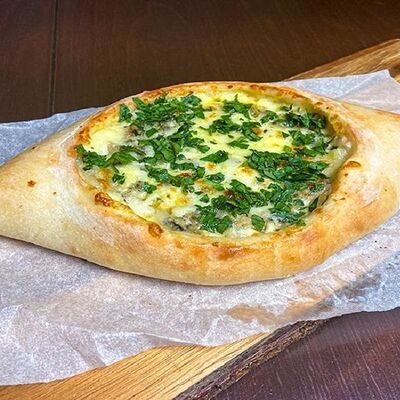 Хачапури с курицей и грибами в Хинкали Хо по цене 580 ₽