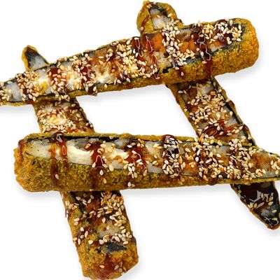 Стрипс max ролл с жареным лососемв Суши молл по цене 649 ₽