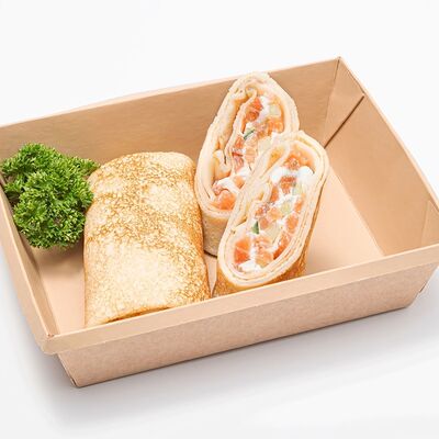 Блины с лососем и творожным сыром в Best Food Sochi кафе правильного питания по цене 635 ₽