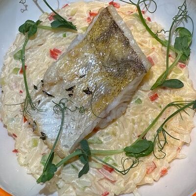 Судак с ризотто в Чайхана по цене 750 ₽