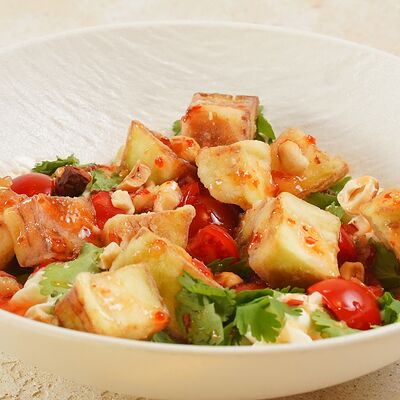 С хрустящими баклажанамив Кофеварня по цене 699 ₽