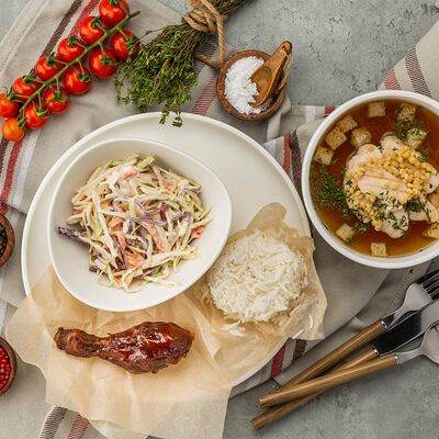 Ланч №2 в Вкусный цыпленок по цене 544 ₽