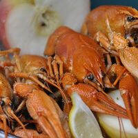 Варка с лимоном и яблоками в Раковарня Две клешни