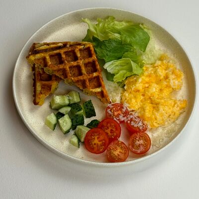 Сырная вафля со скрамблом в Месса Ересь по цене 650 ₽