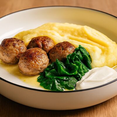 Фрикадельки с пюре в Tony Pizzoni по цене 796 ₽