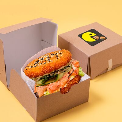 Sushi-Burger Лосось с крабом в Sushkin Set по цене 710 ₽