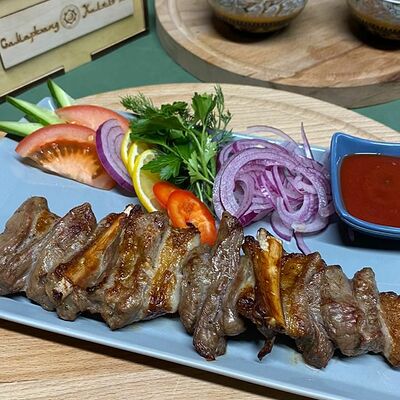 Шашлык из бараньих рёбрышек в Самарканд халял по цене 400 ₽