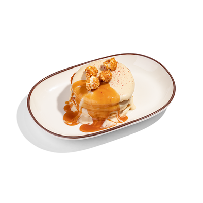 Панкейки с карамельно-сливочным кремом в Здрасте по цене 650 ₽