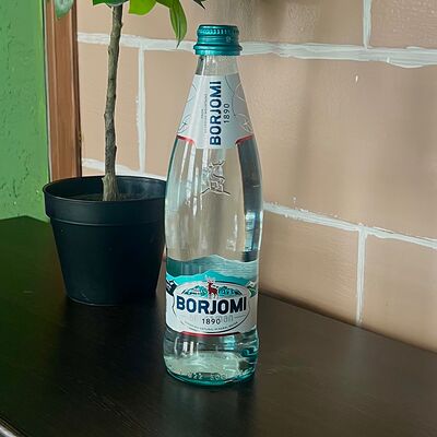 Вода газированная Боржоми в ИЗ ПОД НОЖАХаляль! по цене 100 ₽
